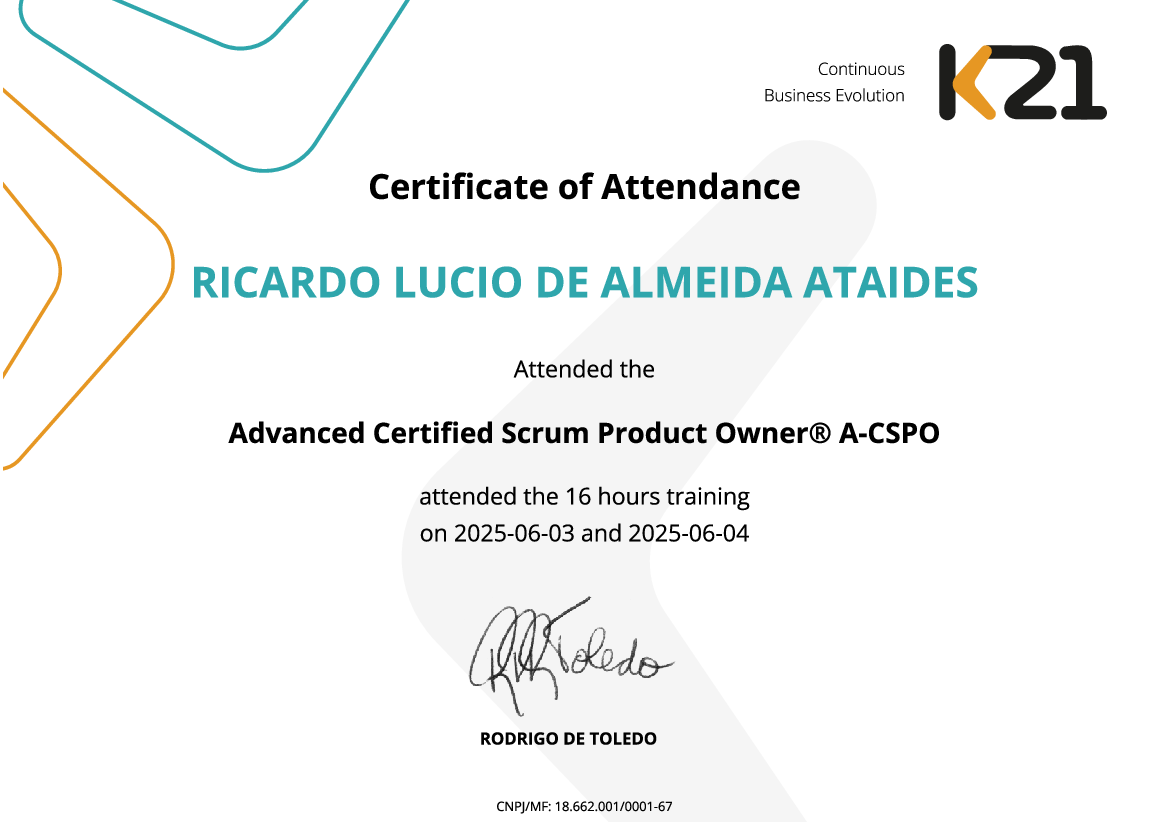 Certificado K21